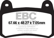 EBC FA-HH Series Sindered Brake Pads Street Front Sintered Metal Pair