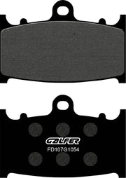 Galfer Semi-Metallic Brake Pads Front Rear Semi-Sintered Metal Set of 2