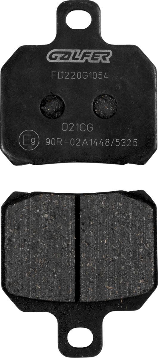 Galfer Semi-Metallic Brake Pads Front Rear Semi-Sintered Metal Set of 2