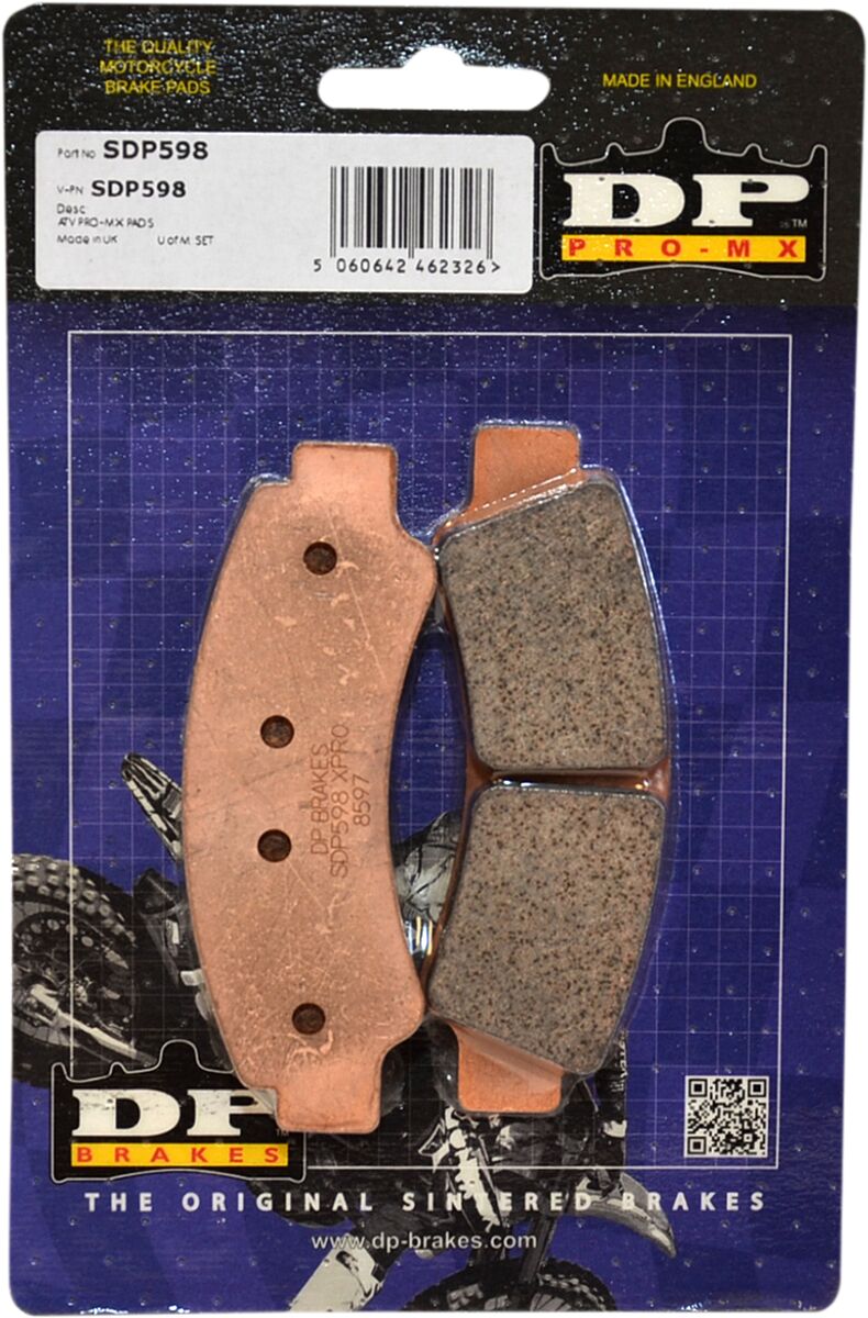 DP Brakes SDP Pro MX High-Performance Brake Pads for 2017-2024 CF MOTO Multi-Purpose Off-Road Front Sintered Metal Set
