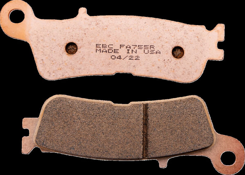 EBC Long-Life Sintered "R" Brake Pads FA-R Series Front Sintered Metal Bronze Set of 2 #FA755R