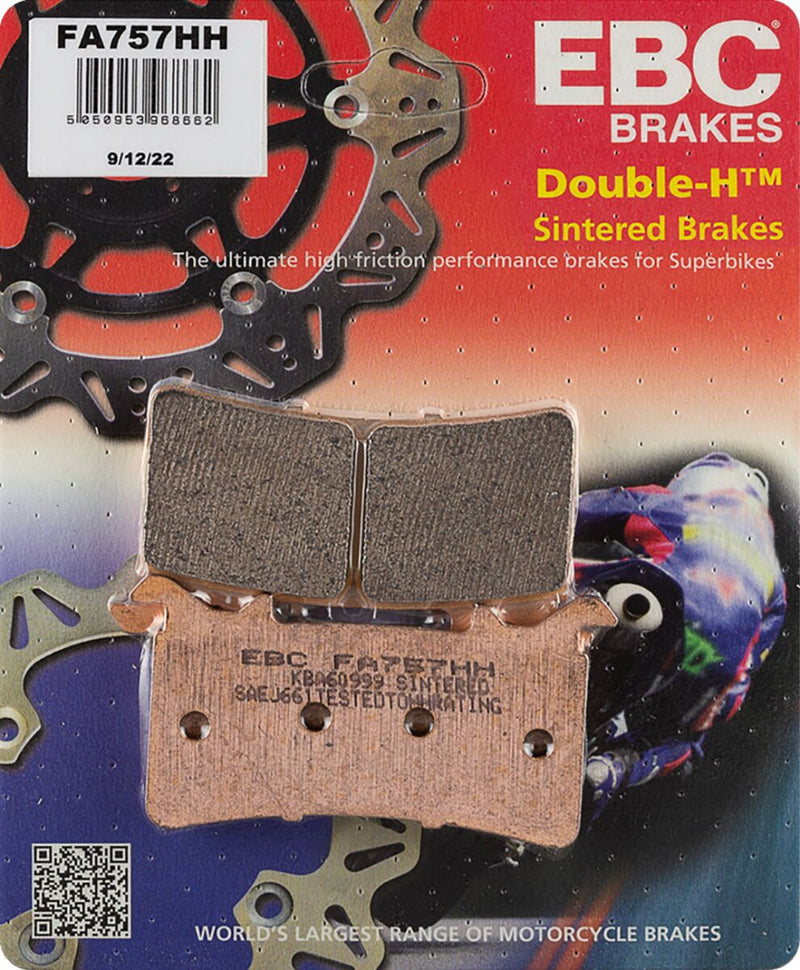 EBC Sintered "HH" Brake Pads FA-HH Series Front Sintered Metal Copper Alloy Set #FA757HH