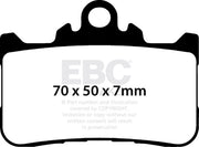EBC FA-HH Series Sindered Brake Pads for 2021-2026 HONDA Sintered Metal Set
