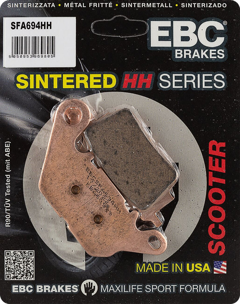 EBC SFA-HH Series Sindered Scooter Brake Pads for 2015-2024 YAMAHA Sintered Metal Set #SFA694HH