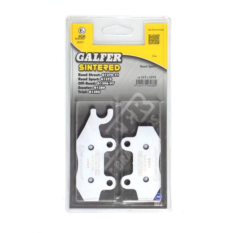Galfer HH Sintered Brake Pads Street Rear Sintered Metal Set