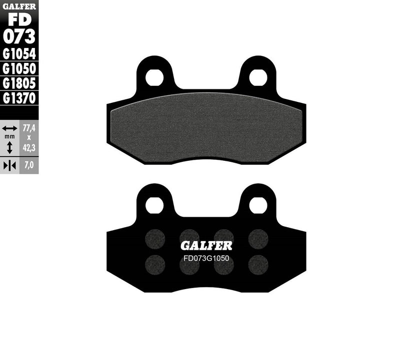 Galfer Semi-Metallic Brake Pads Street Front Rear Semi-Sintered Metal Set #FD073G1050