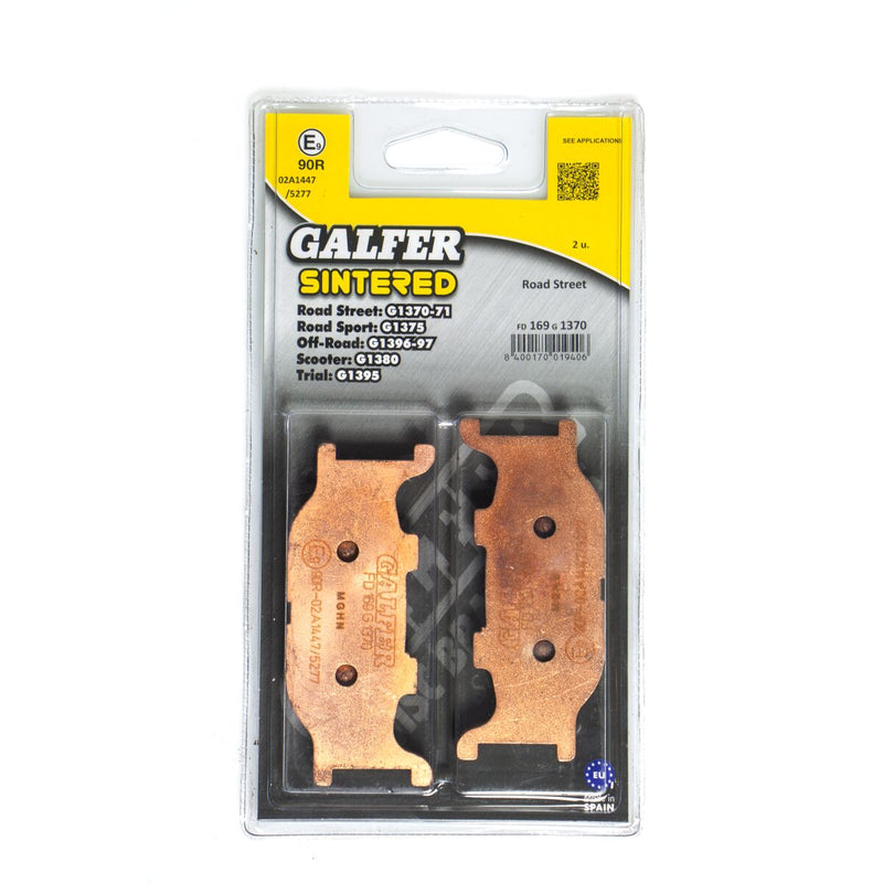 Galfer HH Sintered Brake Pads Multi-Purpose Street Front Rear Sintered Metal Set #FD169G1370