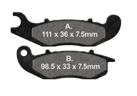 EBC FA-HH Series Sindered Brake Pads for 2023-2026 HONDA XL 750 ABS Front Right Sintered Metal Set