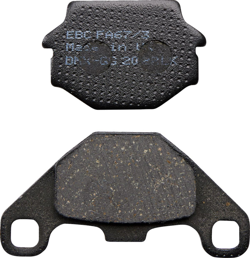 EBC Organic Base "FA" Brake Pads for 1987-1989, 1991-2007 KAWASAKI FA Series Rear Left Aramid Fibre Set of 2 #FA067/3