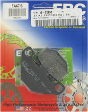 EBC Organic Base "FA" Brake Pads for 1987-1989, 1991-2007 KAWASAKI FA Series Rear Left Aramid Fibre Set of 2