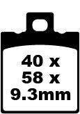 EBC FA Series Organic Brake Pads for 1988-2001 HONDA Off-Road Street Rear Organic Base Pair #FA047/3