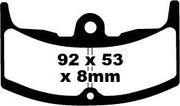 EBC FA Series Organic Brake Pads for 1982-1984 HONDA CBX 550 F Street Front Organic Base Pair #FA080