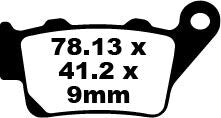 EBC FA Series Organic Brake Pads Multi-Purpose Off-Road Rear Organic Base Pair