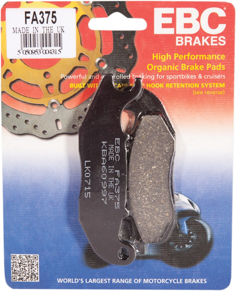 EBC Brake Pads Street Front Organic Base Set of 2 #FA375