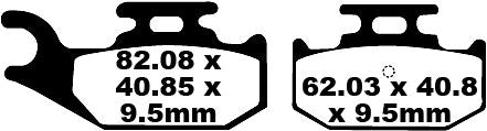 EBC TT Sport Carbon Fusion Brake Pads for 2004-2009 YAMAHA Off-Road Rear Pair #FA428TT