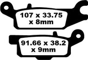 EBC TT Sport Carbon Fusion Brake Pads for 2007-2025 YAMAHA YFM Off-Road Rear Pair #FA445TT