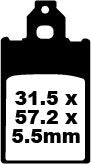 EBC SFA Series Organic Scooter Brake Pads for 1995-2001 PIAGGIO FREE 50 Street Front Organic Base Pair #SFA116