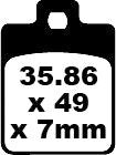 EBC SFA Series Organic Scooter Brake Pads Street Front Rear Organic Base Pair #SFA260