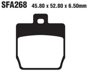EBC SFA Series Organic Scooter Brake Pads Street Front Rear Organic Base Pair