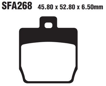 EBC SFA Series Organic Scooter Brake Pads Street Front Rear Organic Base Pair #SFA268