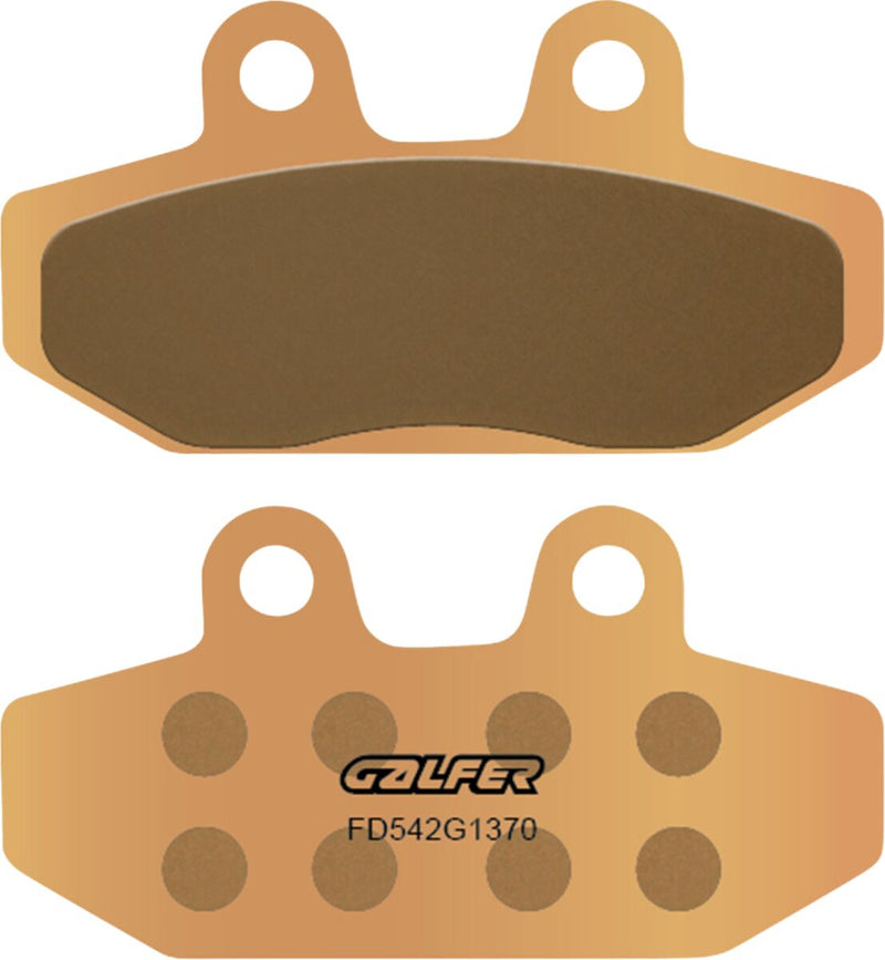 Galfer HH Sintered Brake Pads for 2014-2015, 2018-2024 Harley-Davidson Rear Sintered Metal Copper Alloy Set of 2