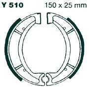 EBC "G" Grooved Brake Shoe for 1975-1988 YAMAHA Organic Base Set