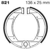 EBC "G" Grooved Brake Shoe for 1934-1984 MAICO Organic Base Set
