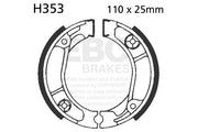 EBC Standard Brake Shoes Smooth Rear Organic Base Set #H353