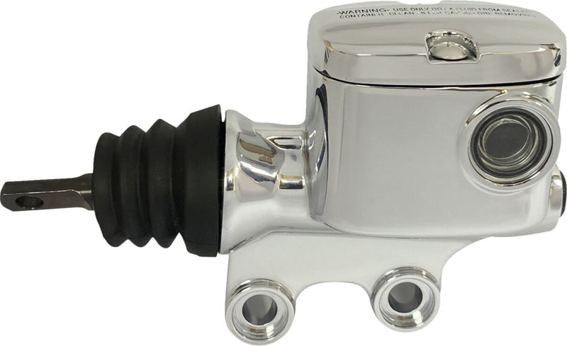 Drag Specialties Rear Brake Master Cylinder - Each, Standard - Chrome / Polished for Harley-Davidson Touring 2008-2024