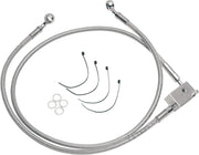 Drag Specialties Extended Length Stainless Steel Brake Line Kit Fits Harley-Davidson Softail Models 2000-2003