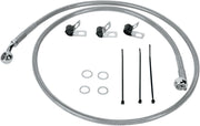 Drag Specialties Stainless Steel Brake Line Kit Fits Harley-Davidson Softail Models 2000-2007