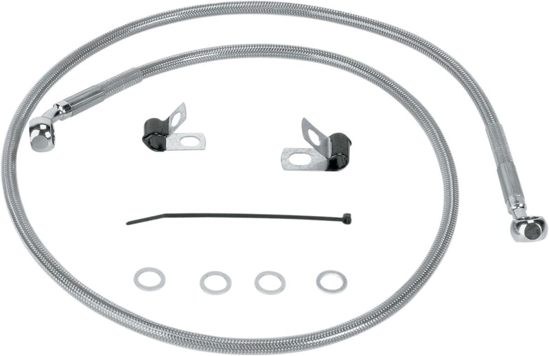 Drag Specialties Stainless Steel Brake Line Kit Fits Harley-Davidson Sportster Models 2004-2013