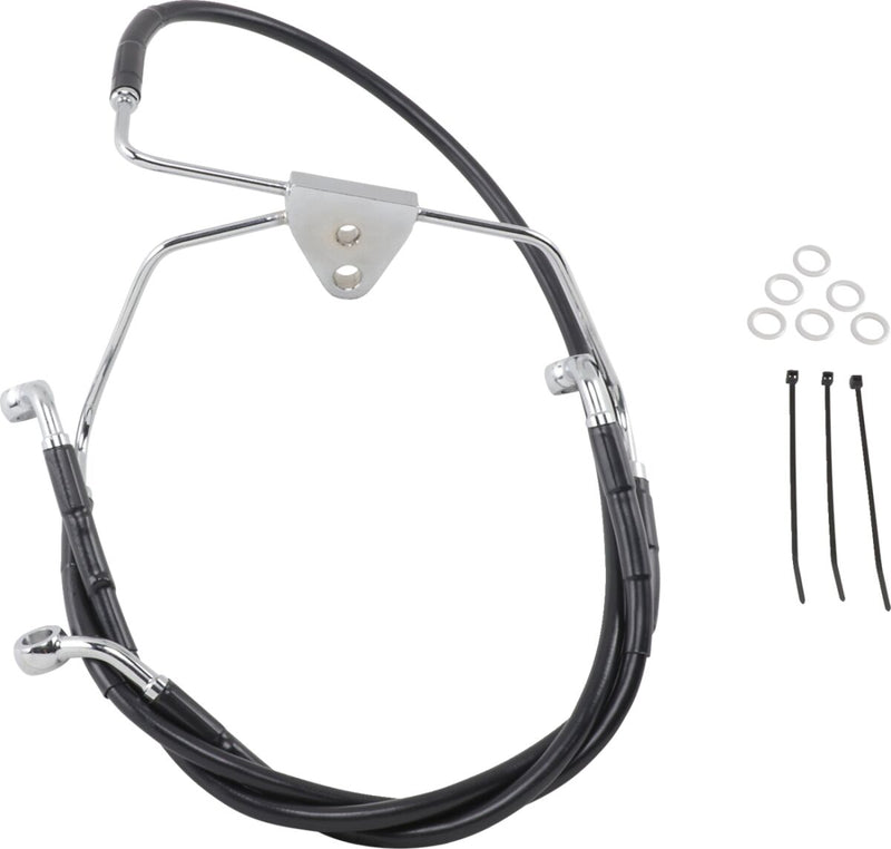 Drag Specialties Stainless Steel Brake Line Kit Fits Harley-Davidson Touring Models 1996-2007