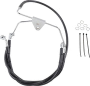 Drag Specialties Extended Length Black Vinyl Brake Line Kit Fits Harley-Davidson Touring Models 1996-2007