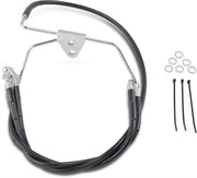 Drag Specialties Extended Length Black Vinyl Brake Line Kit Fits Harley-Davidson Touring Models 1996-2007