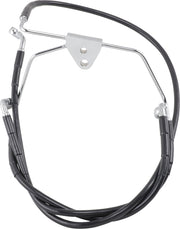 Drag Specialties Extended Length Black Vinyl Brake Line Kit Fits Harley-Davidson Touring Models 1996-2007