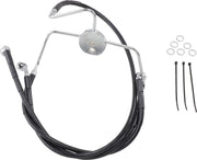 Drag Specialties Extended Length Black Vinyl Brake Line Kit Fits Harley-Davidson Touring Models 1994-2007