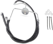 Drag Specialties Extended Length Black Vinyl Brake Line Kit Fits Harley-Davidson Touring Models 1994-2007