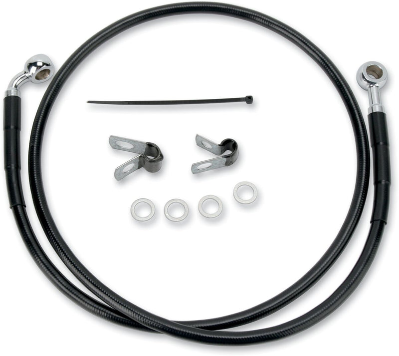 Drag Specialties Stainless Steel Brake Line Kit Fits Harley-Davidson Sportster Models 2004-2010