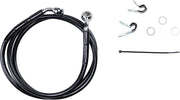 Drag Specialties Extended Length Black Vinyl Brake Line Kit Fits Harley-Davidson Sportster Models 2004-2012