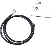 Drag Specialties Extended Length Black Vinyl Brake Line Kit Fits Harley-Davidson Sportster Models 2004-2012