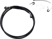 Drag Specialties Extended Length Black Vinyl Brake Line Kit Fits Harley-Davidson Sportster Models 2004-2012