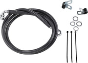 Drag Specialties Extended Length Black Vinyl Brake Line Kit Fits Harley-Davidson Softail Models 1999-2007
