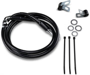 Drag Specialties Extended Length Black Vinyl Brake Line Kit Fits Harley-Davidson Dyna, Sportster Models 1988-2003