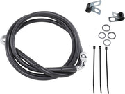Drag Specialties Extended Length Black Vinyl Brake Line Kit Fits Harley-Davidson Dyna, Sportster Models 1988-2003
