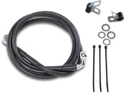 Drag Specialties Extended Length Black Vinyl Brake Line Kit Fits Harley-Davidson Dyna, Sportster Models 1988-2003