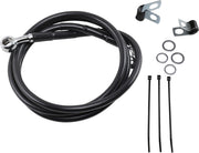Drag Specialties Extended Length Black Vinyl Brake Line Kit Fits Harley-Davidson Dyna, Sportster Models 1988-2003