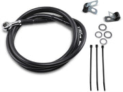 Drag Specialties Extended Length Black Vinyl Brake Line Kit Fits Harley-Davidson Dyna, Sportster Models 1988-2003