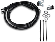 Drag Specialties Extended Length Black Vinyl Brake Line Kit Fits Harley-Davidson Dyna, Sportster Models 1988-2003