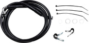 Drag Specialties Extended Length Black Vinyl Brake Line Kit Fits Harley-Davidson Dyna Models 2000-2005